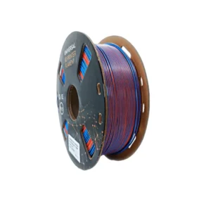 Filamento Universal 3DF PLA Seda Dual Magic azul rojo