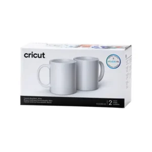 Pack de 2 tazas cerámicas blancas de Cricut 340ml