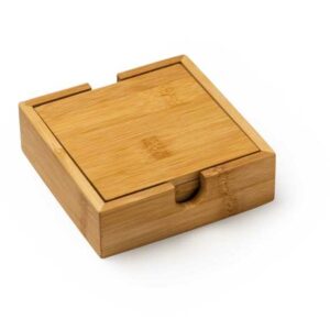 Set Posavasos bambú natural