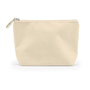Neceser poliester natural cremallera alta