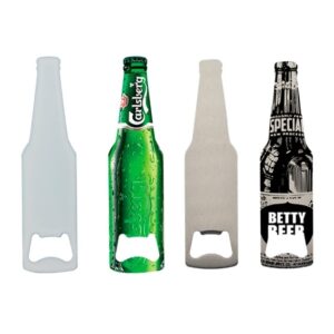 Abridor forma botella 14x3,7cm metal sublimable