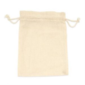 Bolsa ardea algodón 15X21cm con cordones