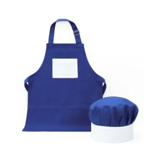 Set delantal y gorro para niño 50x37 cm