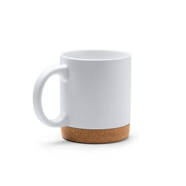 Taza cerámica base de corcho banket