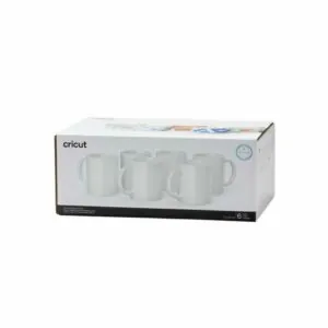 Pack de 6 tazas cerámicas blancas de Cricut 340ml