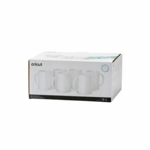 Pack de 6 tazas cerámicas blancas de Cricut 425ml