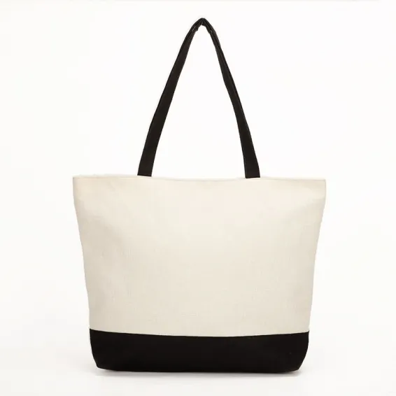 Tote Bag Lino Base Negra 45,5 x 36 cm