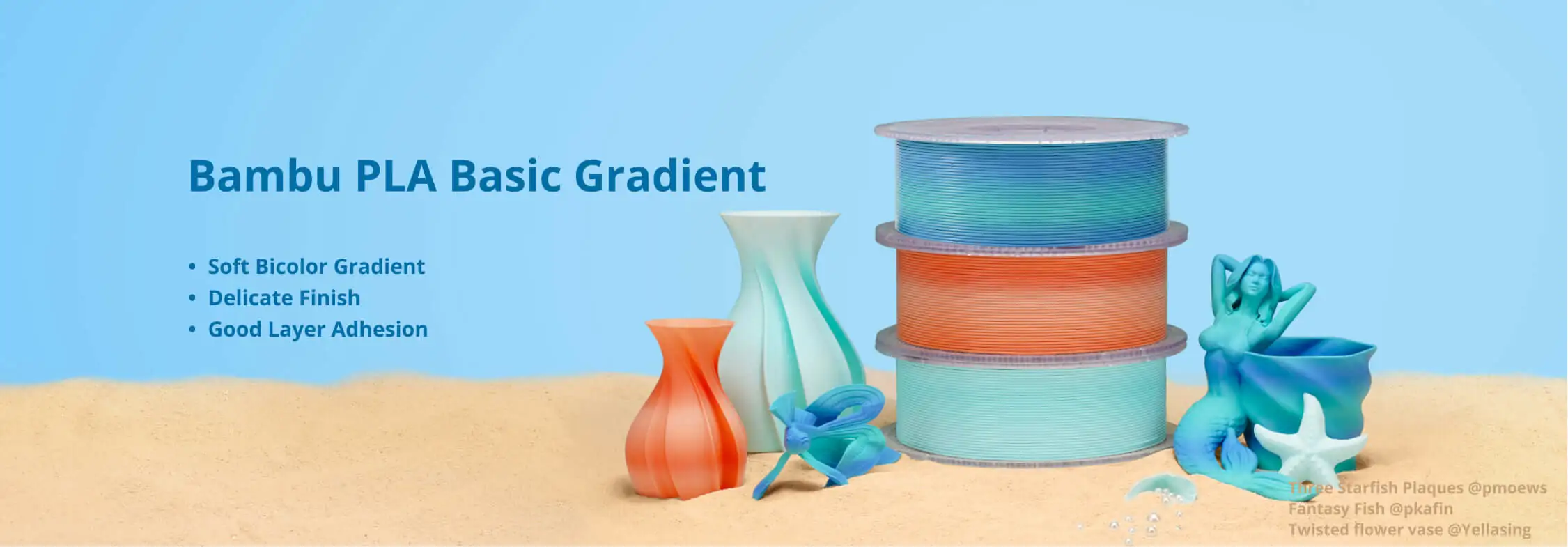 FILAMENTO BAMBU LAB PLA BASIC GRADIENT